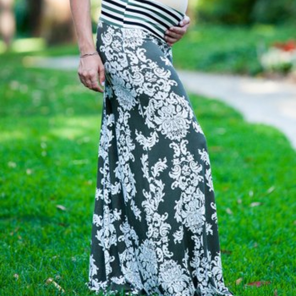 Anticipation Maternity Maxi Skirt, Size Large